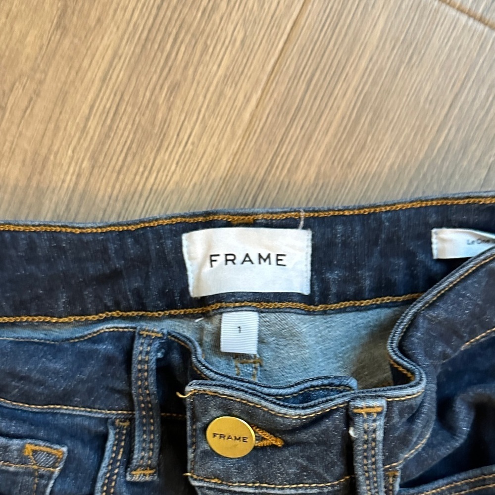 Frame Denim Women's Dark Indigo Skinny Jeans - Picture 2 of 3